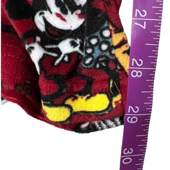 Disney Pajama Lounge Pants Size M Red Micky Minnie Mouse Print - Picture 6 of 6